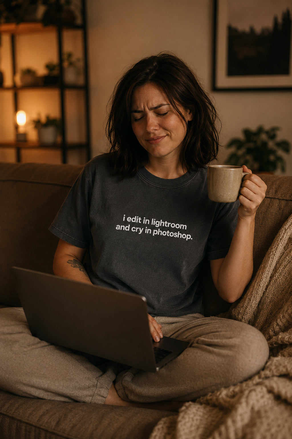 i edit in lightroom and cry in photoshop.