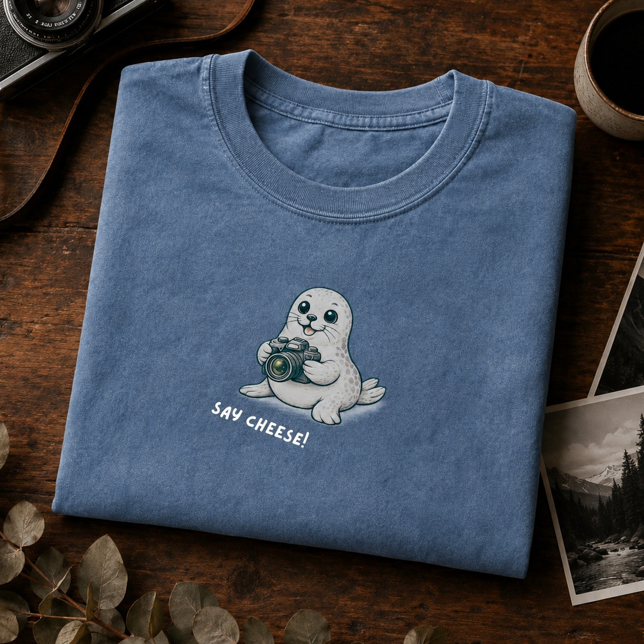 Say Cheese — Photographer Seal Tee