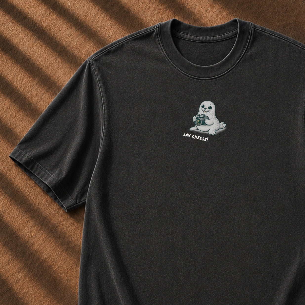 Say Cheese — Photographer Seal Tee
