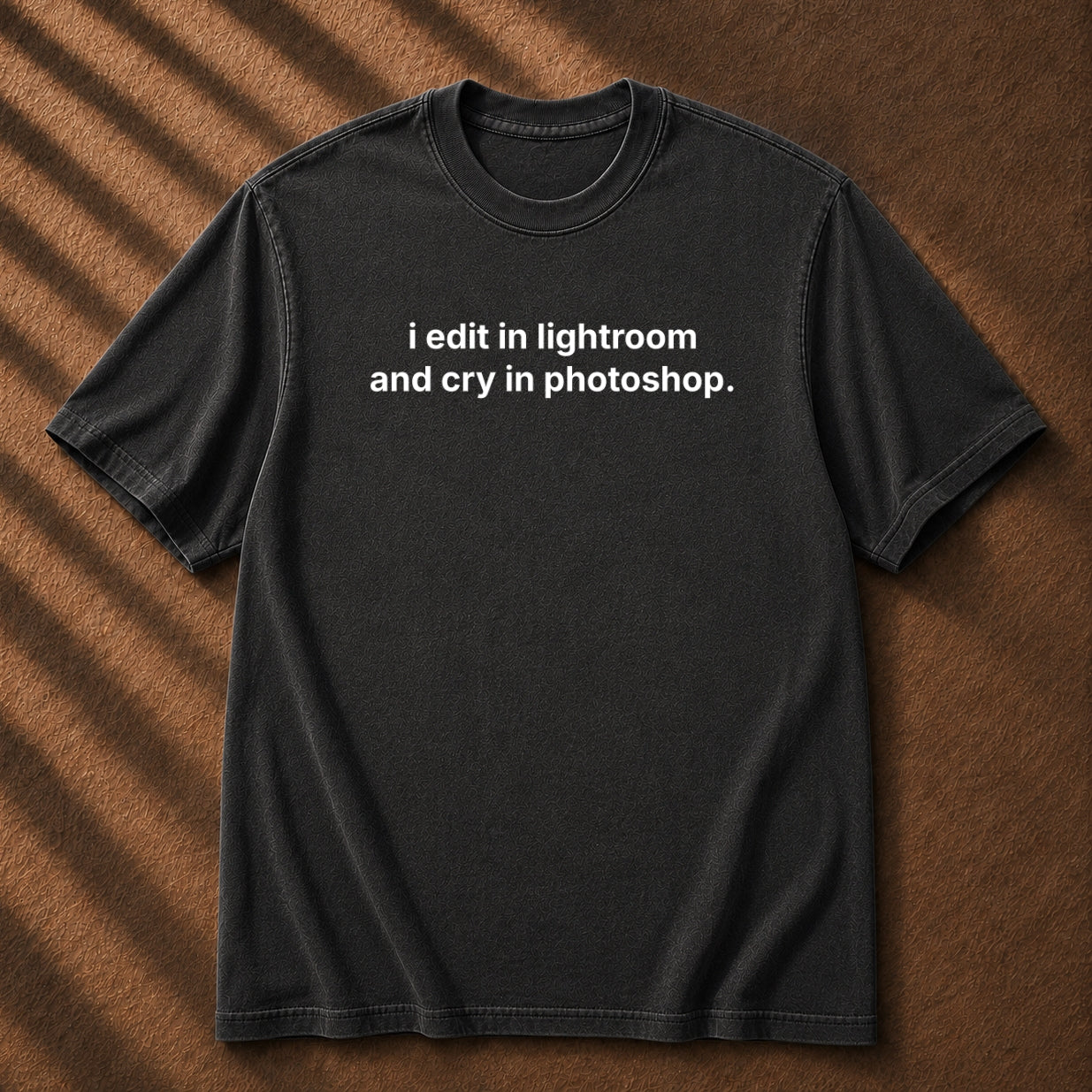 i edit in lightroom and cry in photoshop.