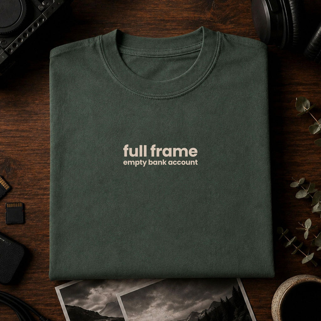 full frame, empty bank account