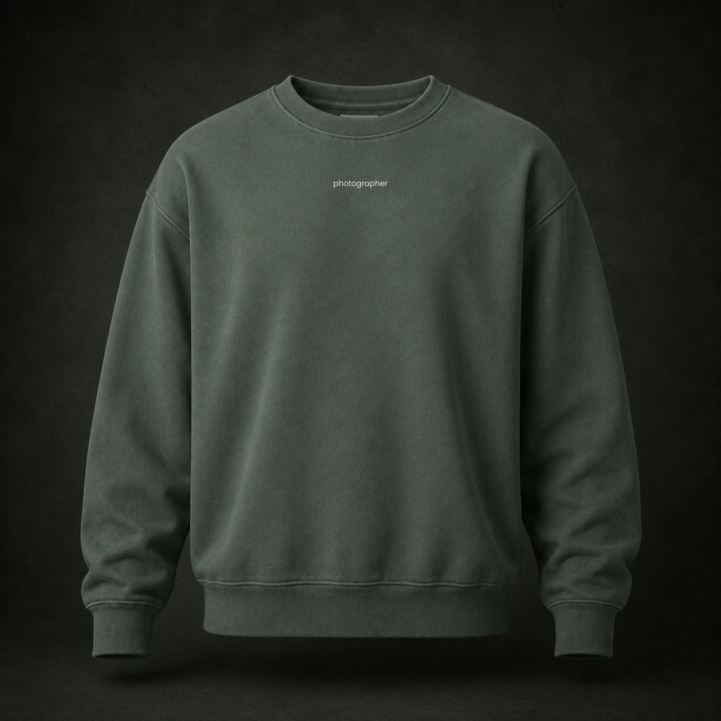 photographer crew neck