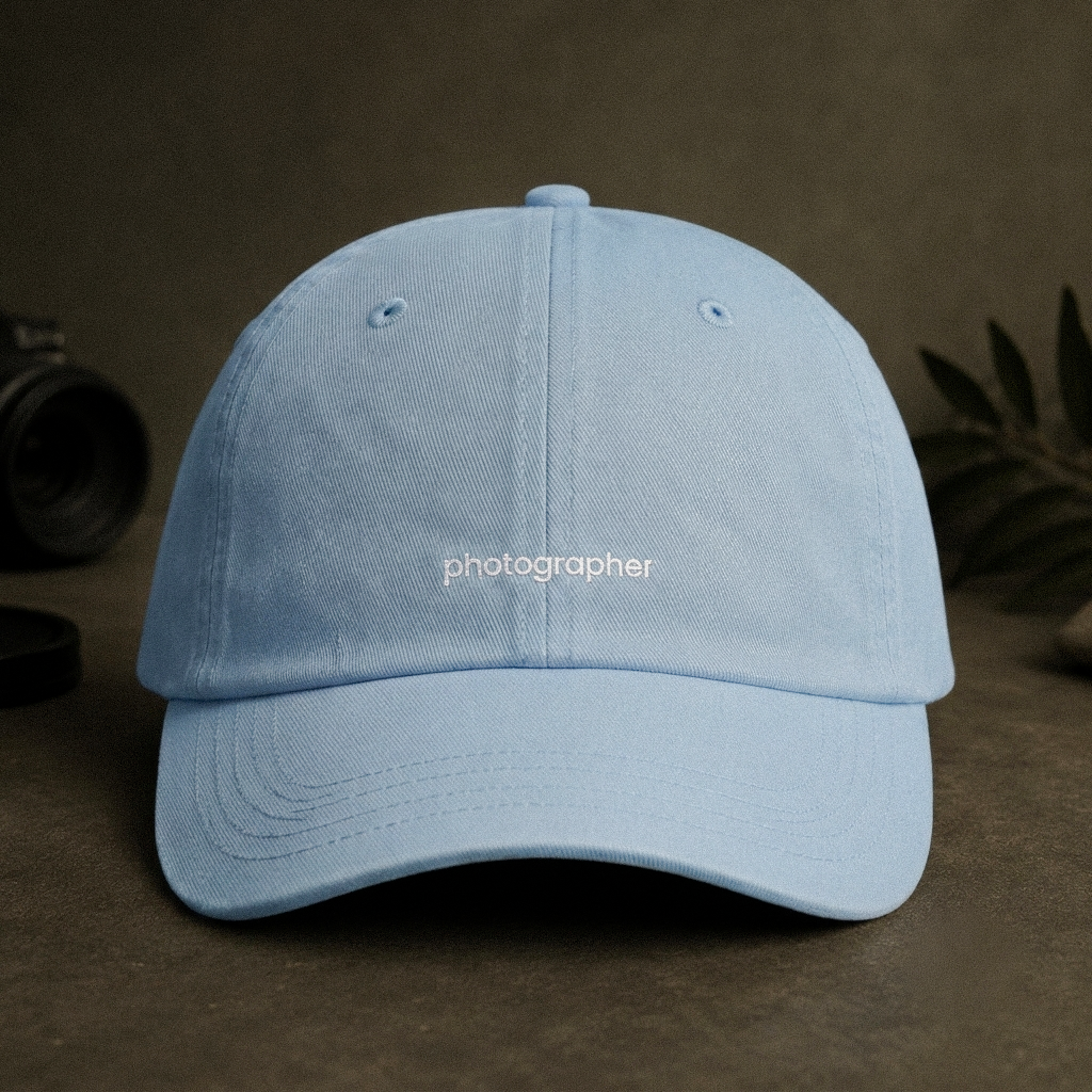photographer washed cap