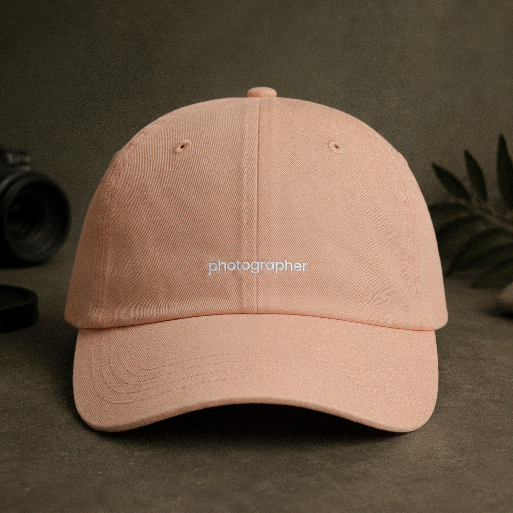 photographer washed cap